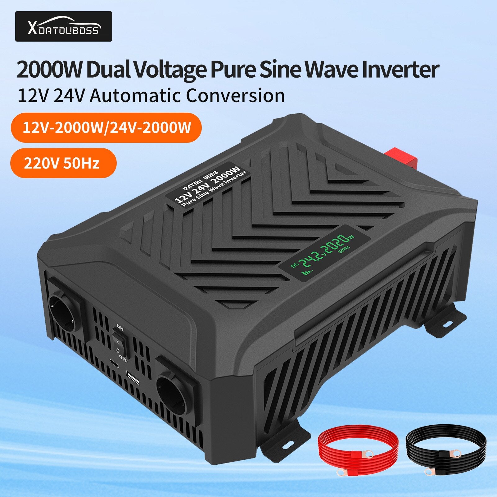 DATOUBOSS Rechargeable Lifepo4 Batteries Voltage Converters Inverter
