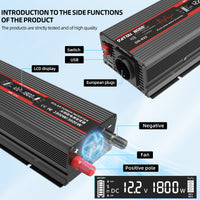 DATOUBOSS Rechargeable Lifepo4 Batteries Voltage Converters Inverter