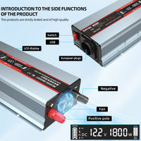 DATOUBOSS Rechargeable Lifepo4 Batteries Voltage Converters Inverter