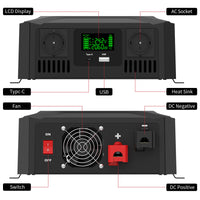 DATOUBOSS Rechargeable Lifepo4 Batteries Voltage Converters Inverter