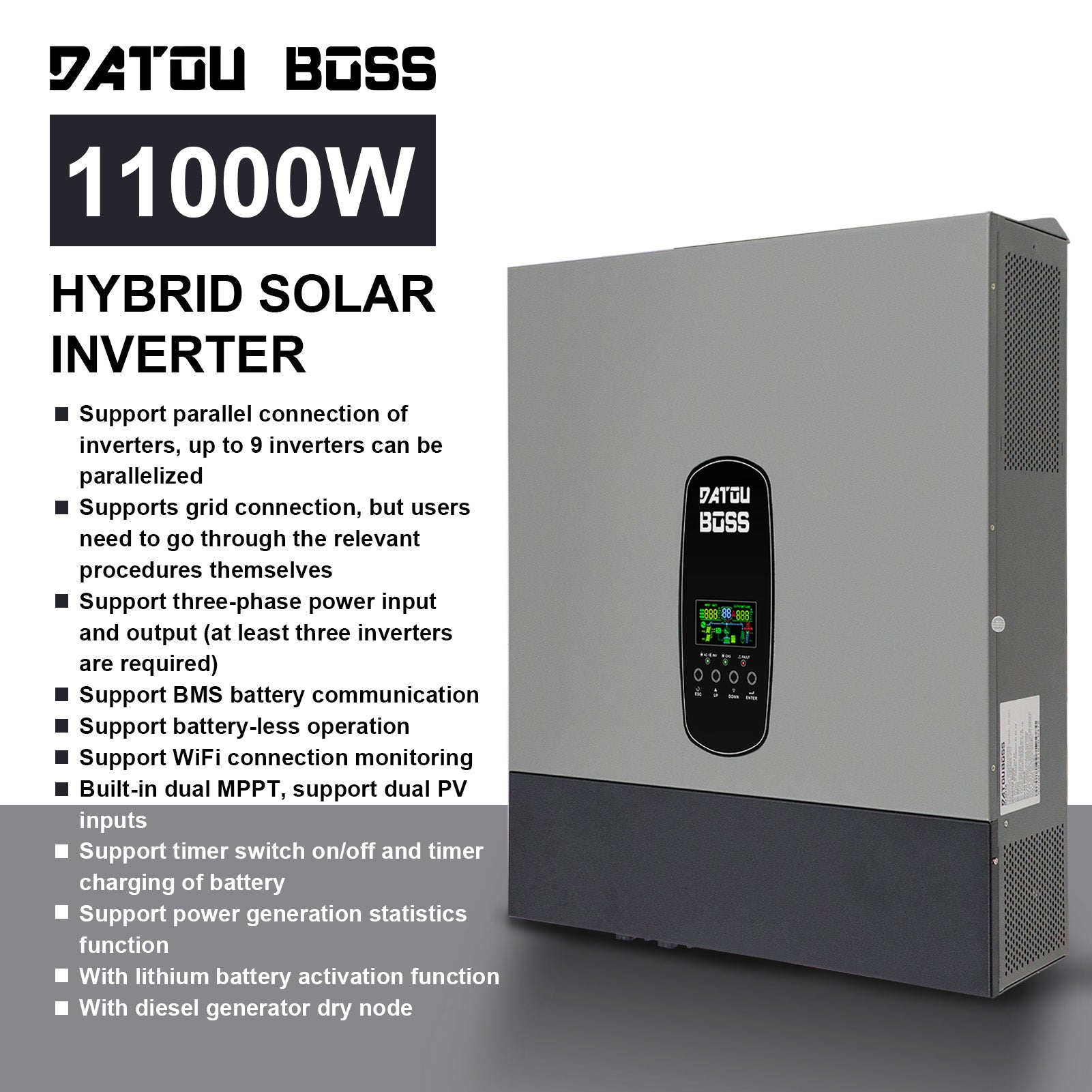 DATOUBOSS Rechargeable Lifepo4 Batteries Voltage Converters Inverter